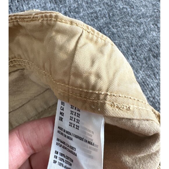 American Eagle Outfitters Mens Beige Casual Pants Cotton Blend Size 32X32 - Picture 8 of 10